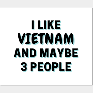 I Like Vietnam And Maybe 3 People Posters and Art